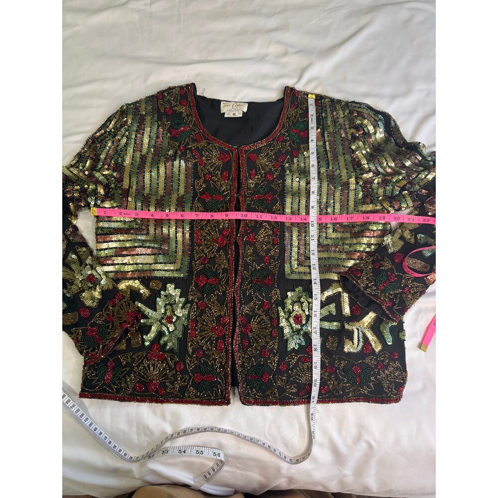 Tan-Chho Vintage 80's Multi-Colored Sequin Jacket - Picture 5 of 12